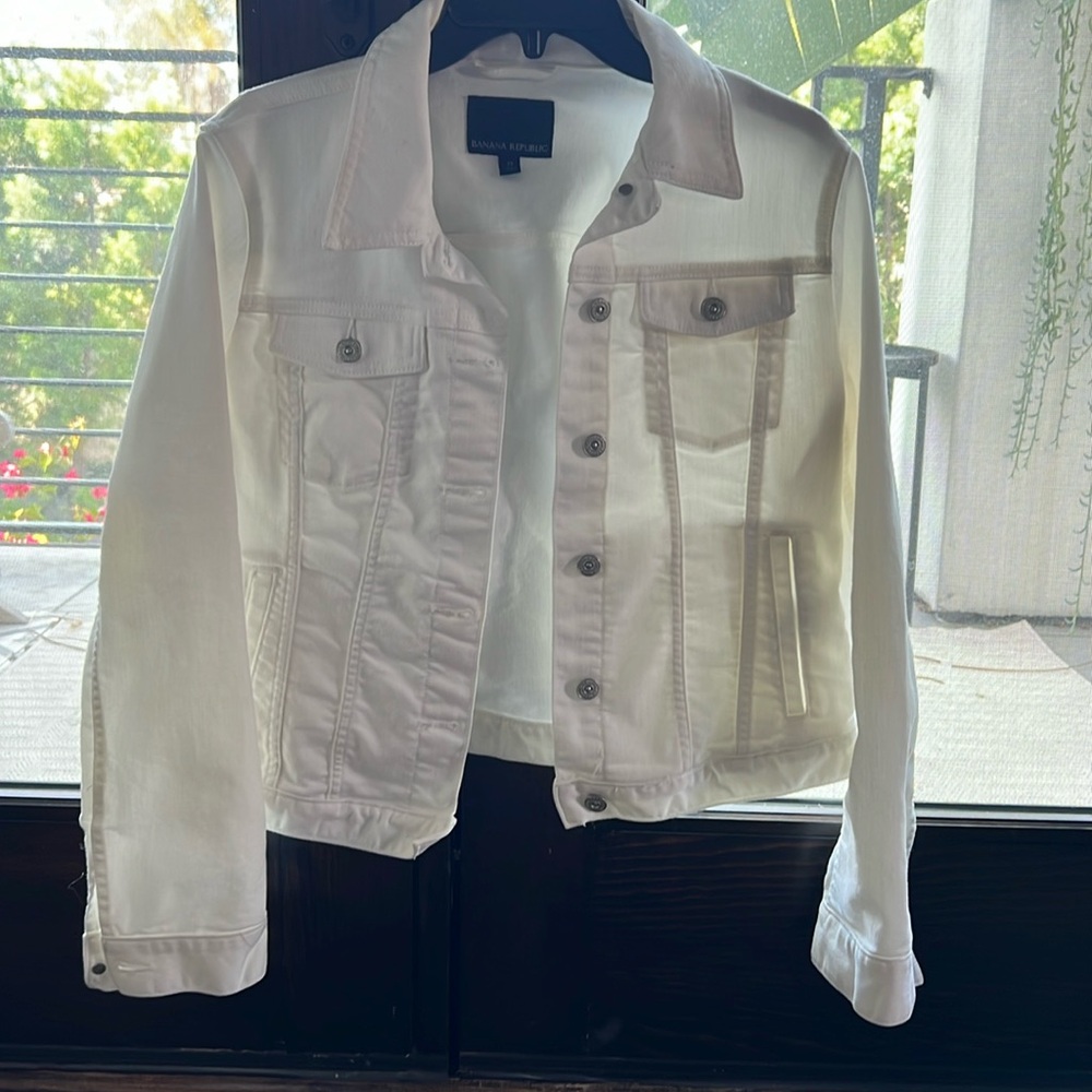 White denim jacket